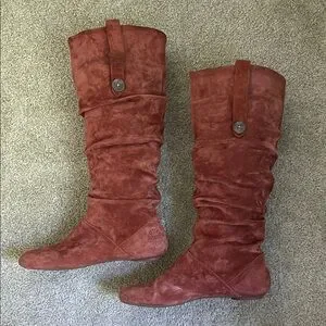 UGG | Shoes | Ugg Highkoo Knee High Suede Boots Coral | Poshmark UGG Highkoo Knee High Suede Boots Coral main image 1